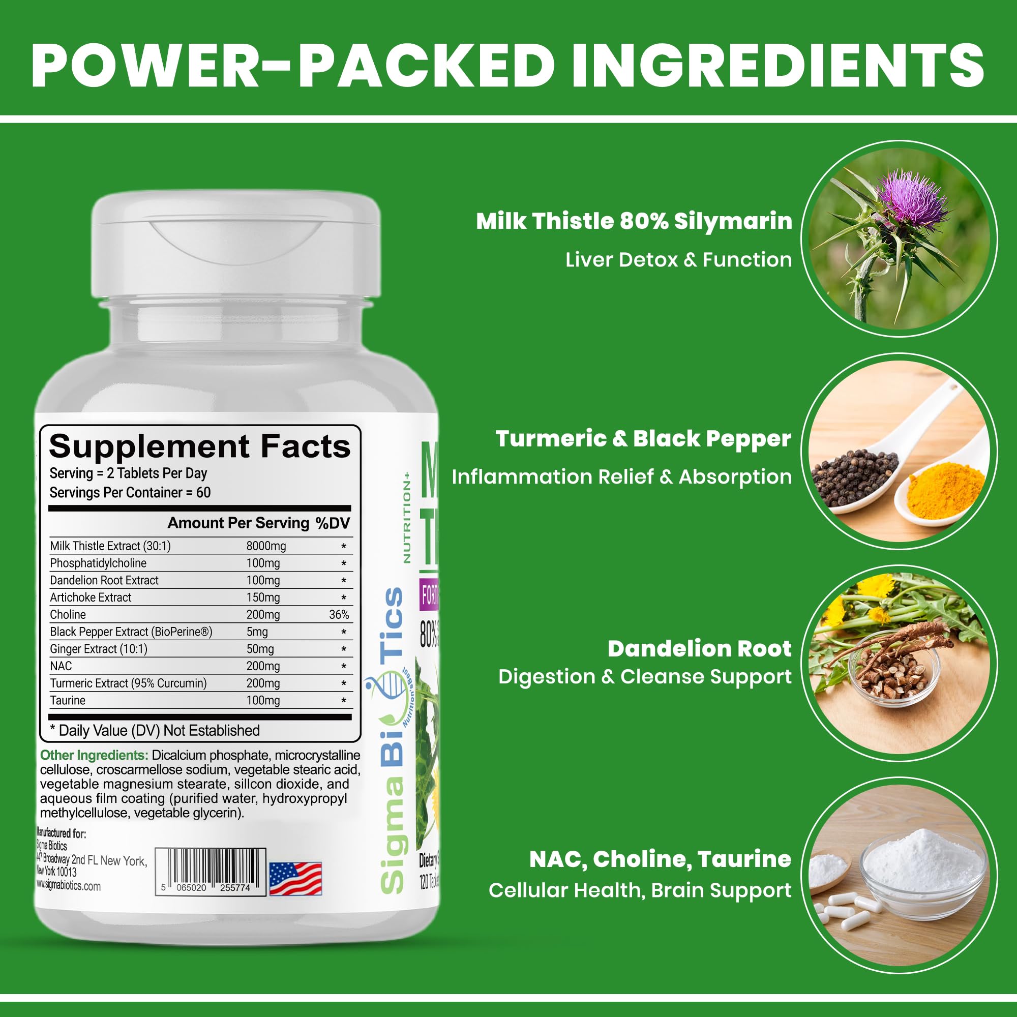 SigmaBiotics tableta en mano indicando tamaño y facilidad de dosis