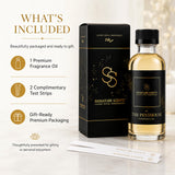 Signature Scents caja de presentación mostrando embalaje premium y atractivo visual