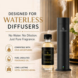 Signature Scents etiqueta cercana con información útil para uso seguro y correcto