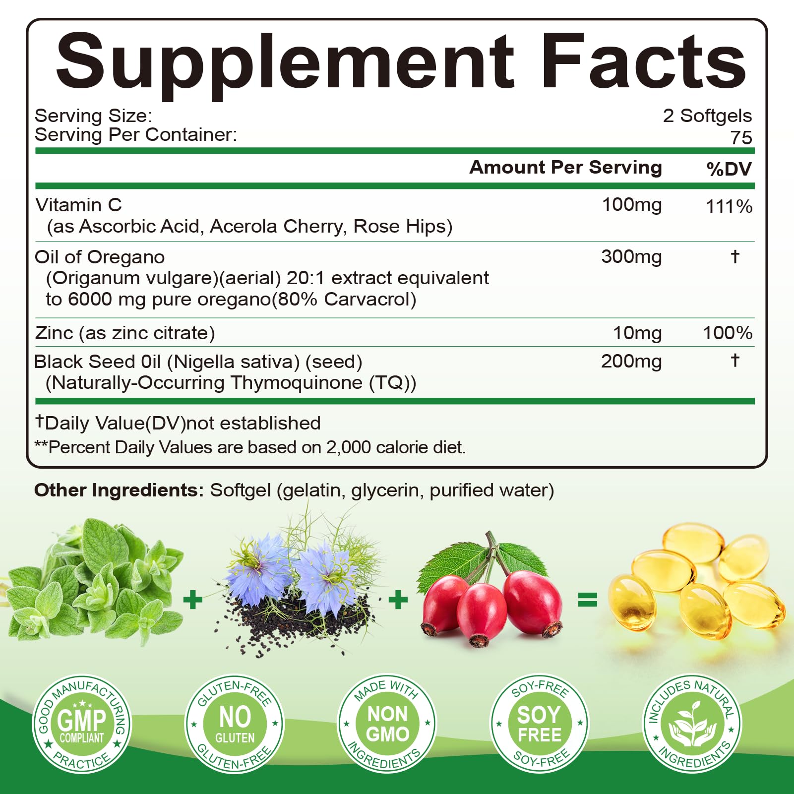 SIGNILIFE textura de softgels doradas para fácil deglución
