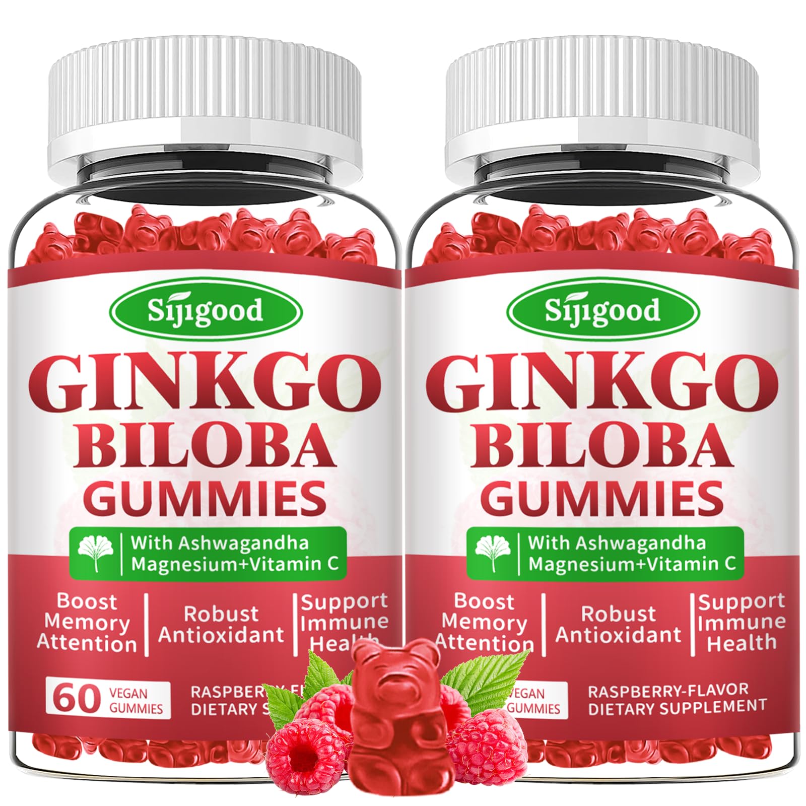 Sijigood envase frontal mostrando gomitas y beneficios simplificados