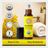 Silk Road Organic etiqueta certificada USDA visible en la botella