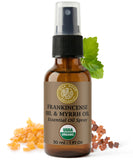 Silk Road Organic spray frontal mostrando etiqueta y beneficios orgánicos