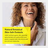 Silk Road Organic flores de Helichrysum y jojoba demostrando ingredientes orgánicos puros