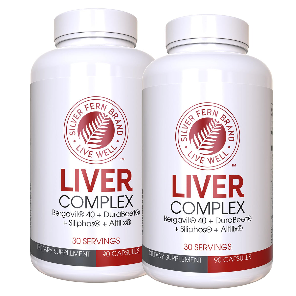 Silver Fern presentación frontal del frasco mostrando envase y beneficios claros