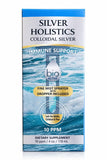 Silver Holistics comparación de tamaños 4 oz y 16 oz, muestra escala útil