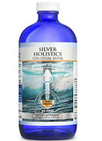 Silver Holistics atomizador azul de 4 oz en detalle, aplicación en bruma fina