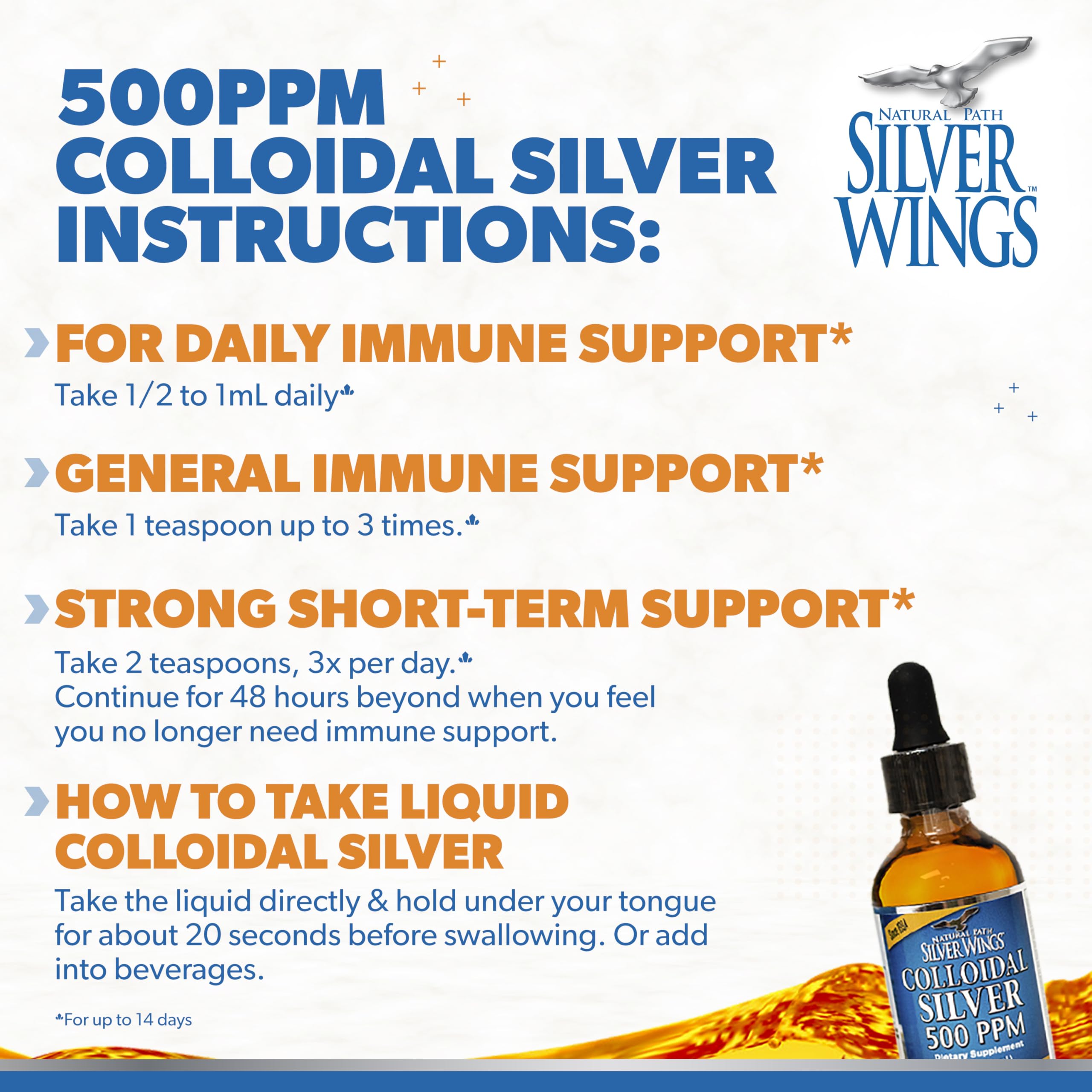 Natural Path Silver Wings etiqueta con certificaciones, transparencia y pruebas