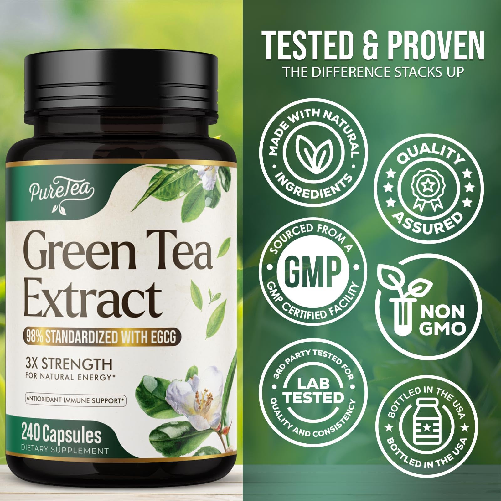 SILVERONYX etiqueta nutricional ampliada que muestra estandarización de ingredientes