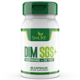 Simlike - botella del producto vista frontal, indica soporte hormonal