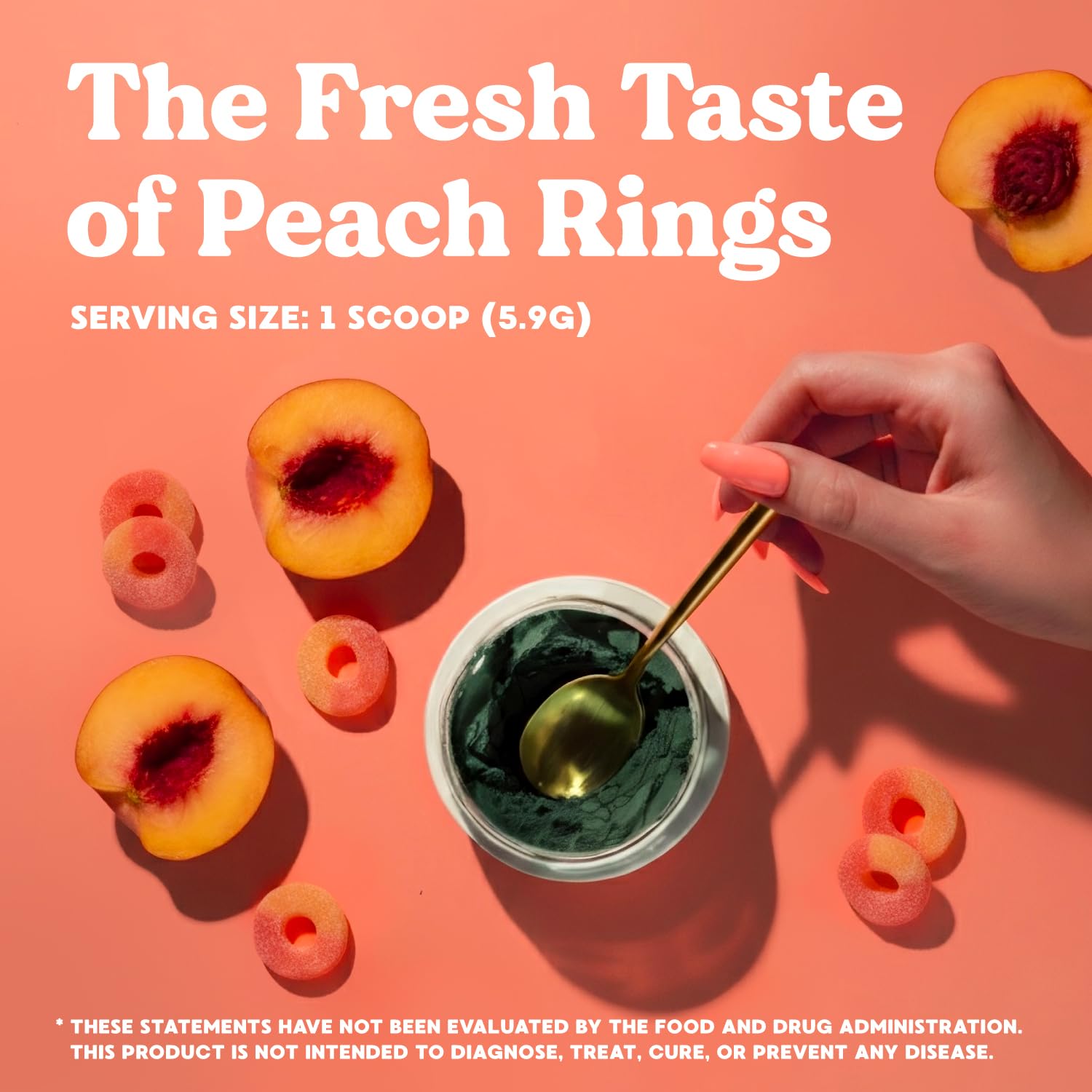 Simply Blossom vaso preparado sabor Peach Rings listo para beber y disfrutar
