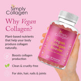 Simply Collagen primer plano de la textura de la gominola con aspecto masticable