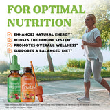 Simply Nature's Pledge botella en mano para comparar tamaño y portabilidad