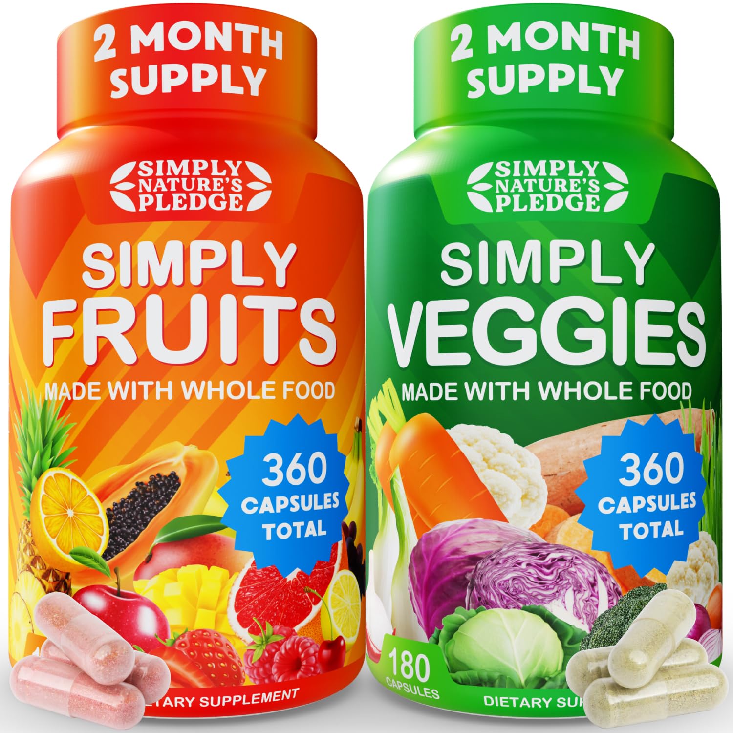 Simply Nature's Pledge frente del envase mostrando la marca y beneficios