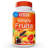 Simply Nature's Pledge frente del envase mostrando la etiqueta y variedad de frutas
