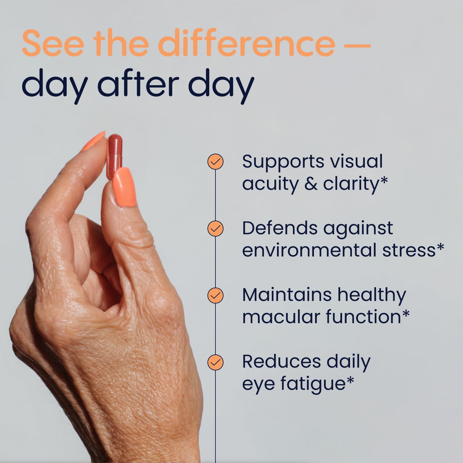 Simply Nature's Pledge lista de ingredientes resaltando carotenoides clave