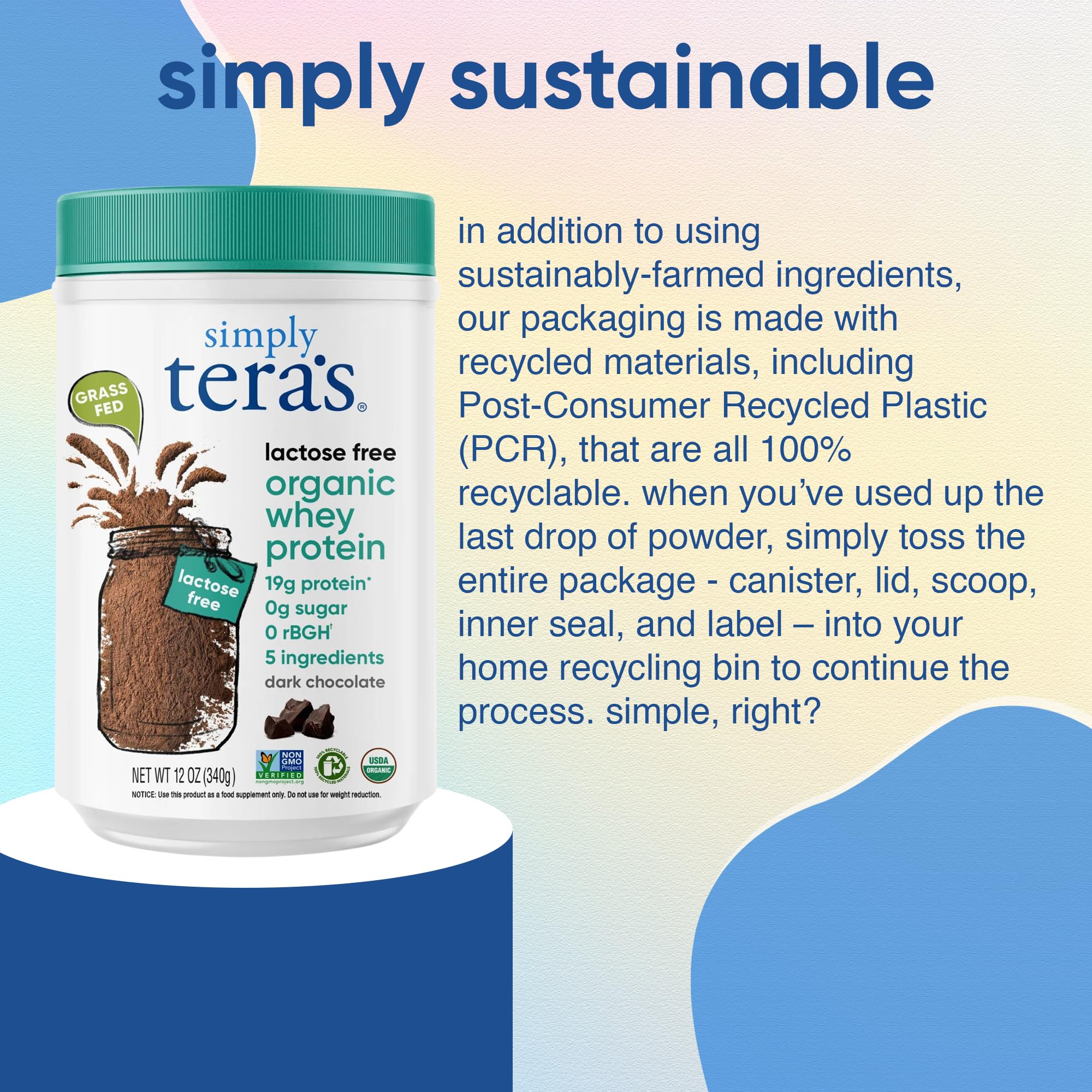 simply tera's batido proteico en cocina, práctico para vida activa