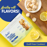 Sinless Snacks textura de galleta en corte cercano que evidencia crujiente y sabor