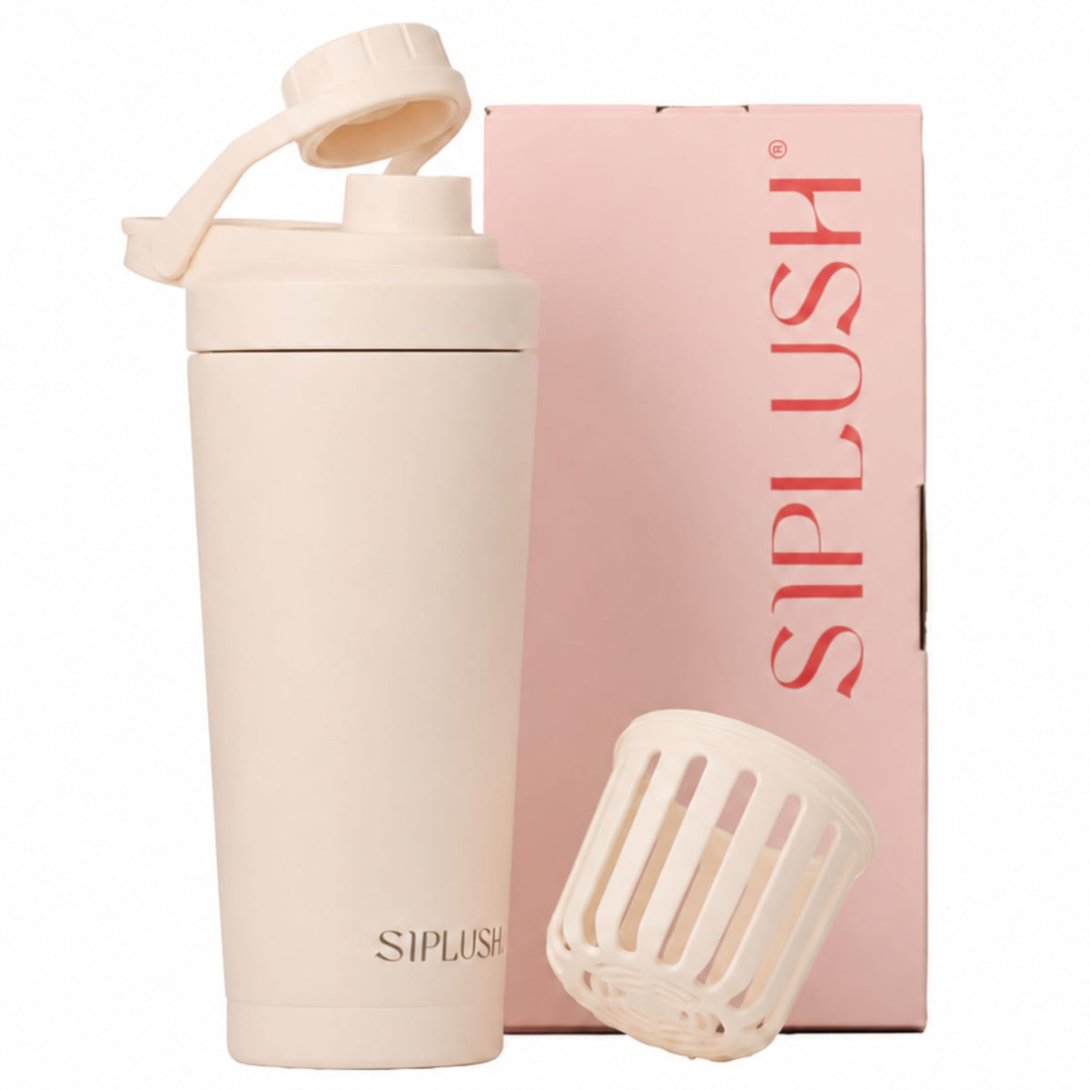 SIPLUSH vista frontal color Creamy Pink elegante y portable