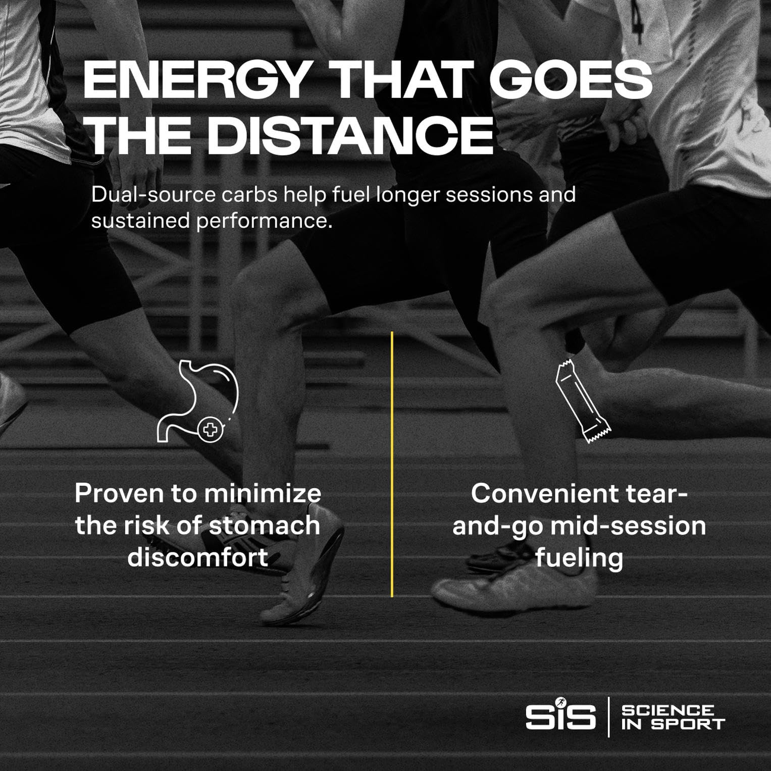 Science in Sport gel guardado en bolsa de ciclismo para reabastecimiento práctico