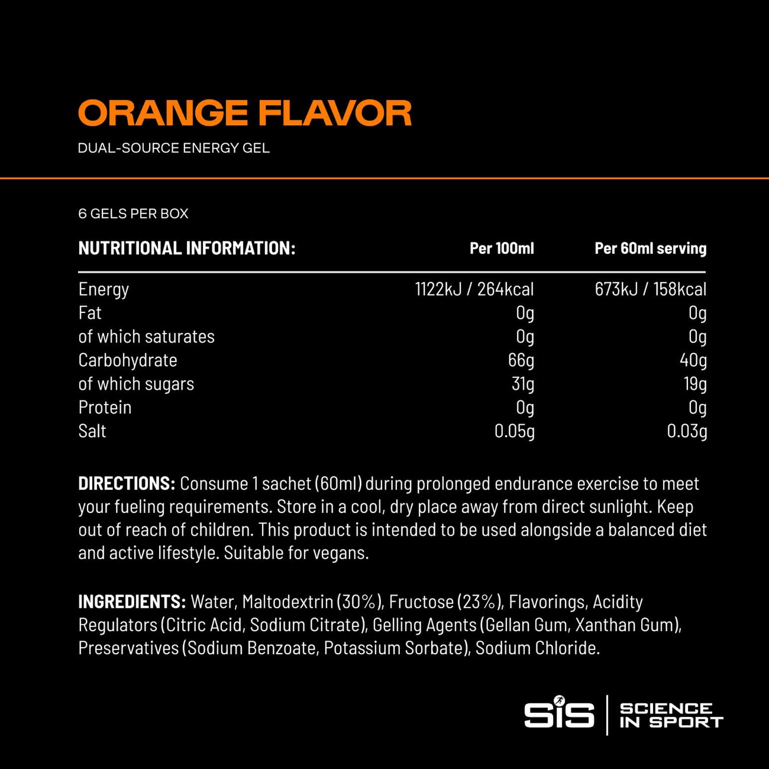 Science in Sport gel BETA Fuel gel en mano durante carrera, portabilidad práctica