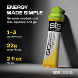 Science in Sport etiqueta con certificaciones y datos nutricionales visibles, confianza en calidad