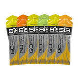 Science in Sport envase frontal del pack de 6 geles isotónicos, fácil transporte