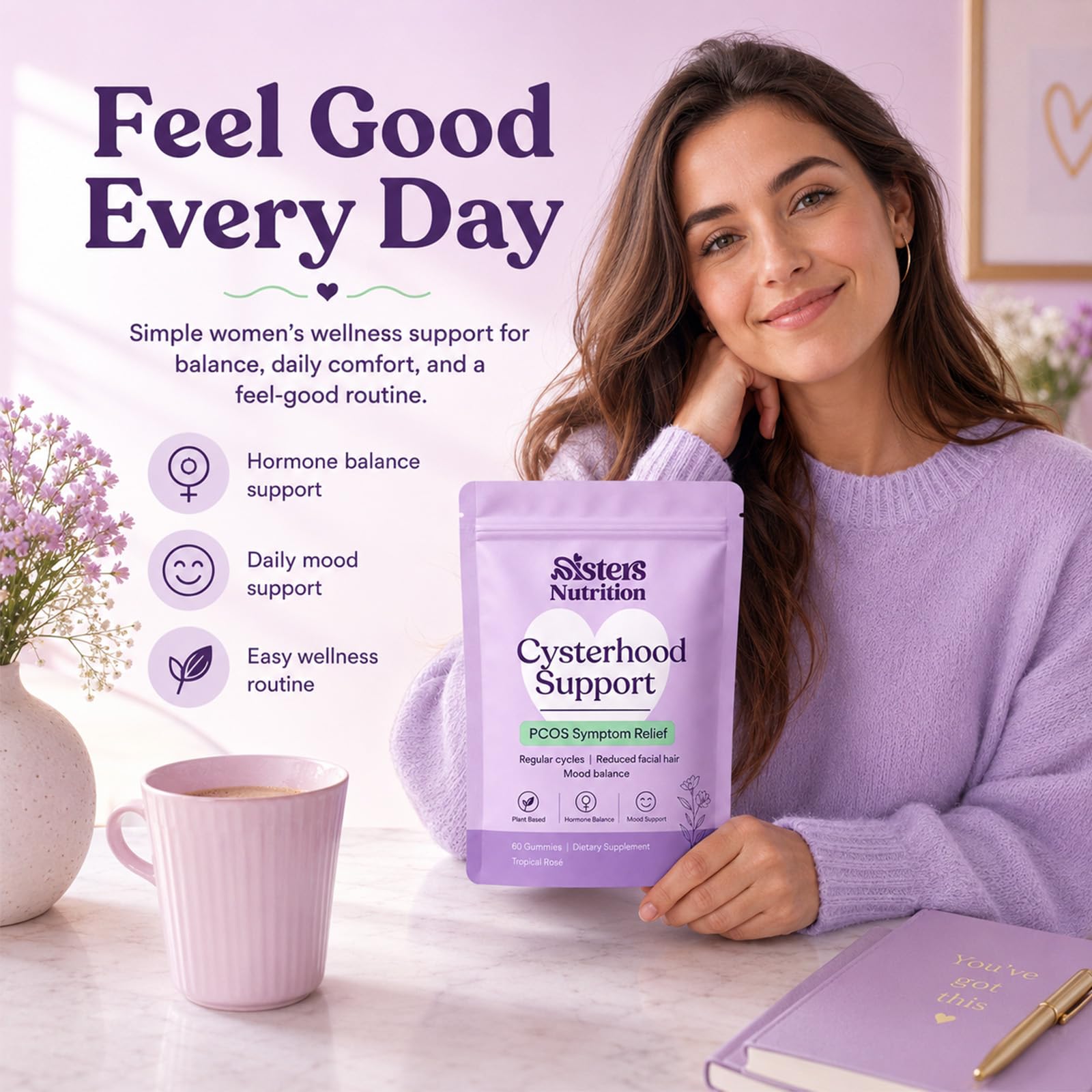 Sisters Nutrition etiqueta con ingredientes visibles para decisión informada