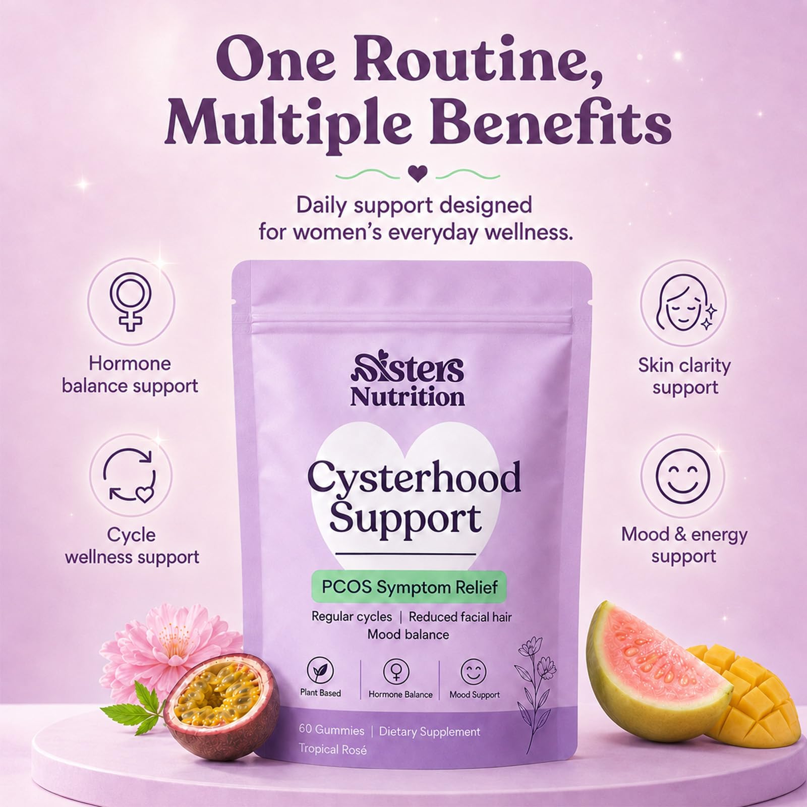 Sisters Nutrition comparación de tamaño para entender la porción diaria