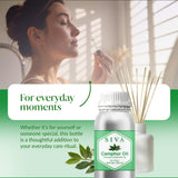 Siva ambientación de salón con aceite de alcanfor creando ambiente