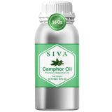 Siva aceite de alcanfor frasco frontal muestra etiqueta y tamaño