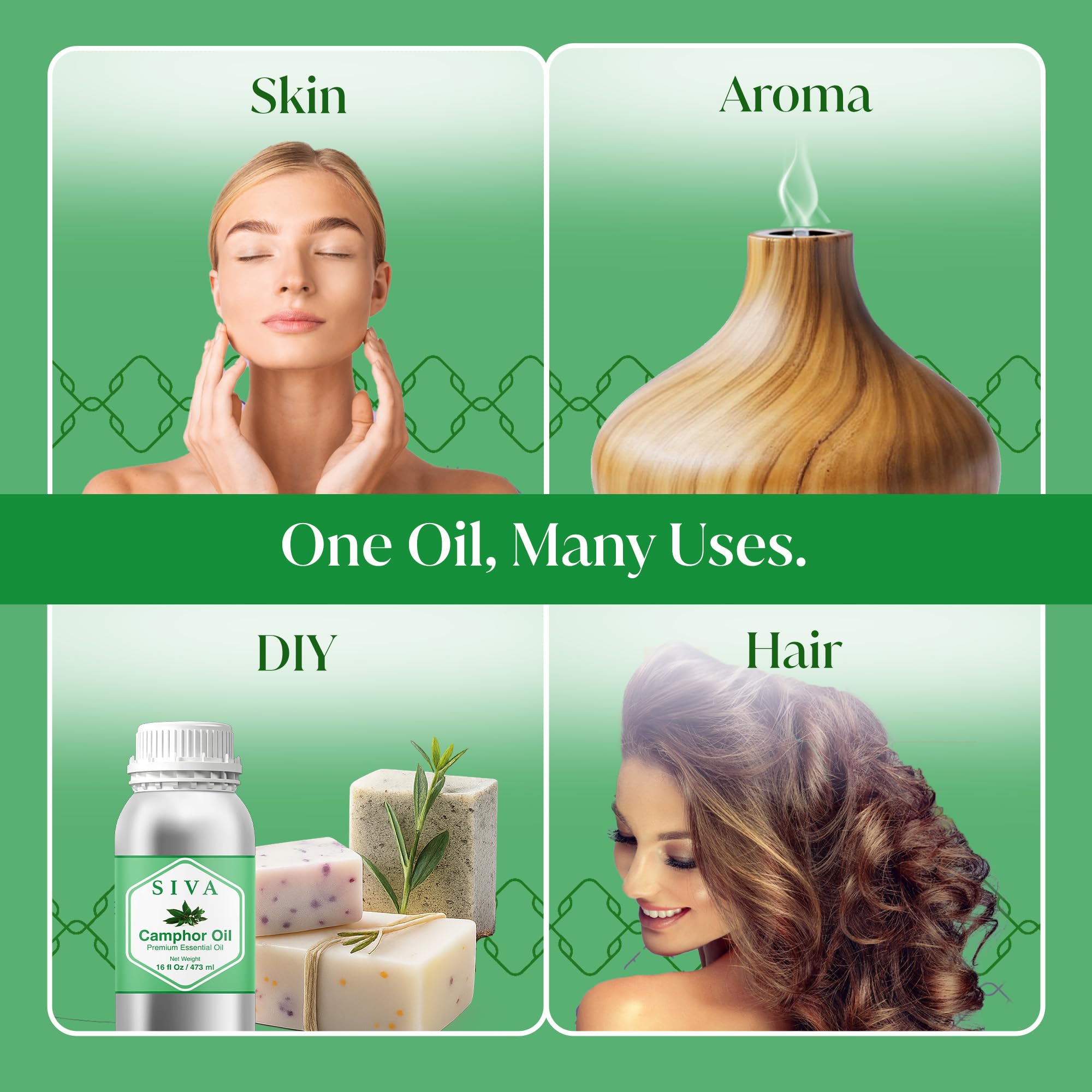Siva mezcla en roll-on casero con aceite de alcanfor para fragancia