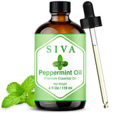 SIVA ORGANICS botella ámbar 4oz con cuentagotas, fácil dosificación