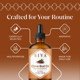SIVA ORGANICS cuentagotas en primer plano para dosificación precisa