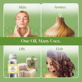 SIVA ORGANICS mezclado con aceite portador listo para masaje o cuidado
