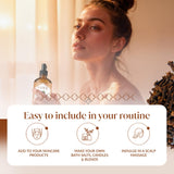 SIVA ORGANICS comparación de tamaño 118 ml para referencia visual