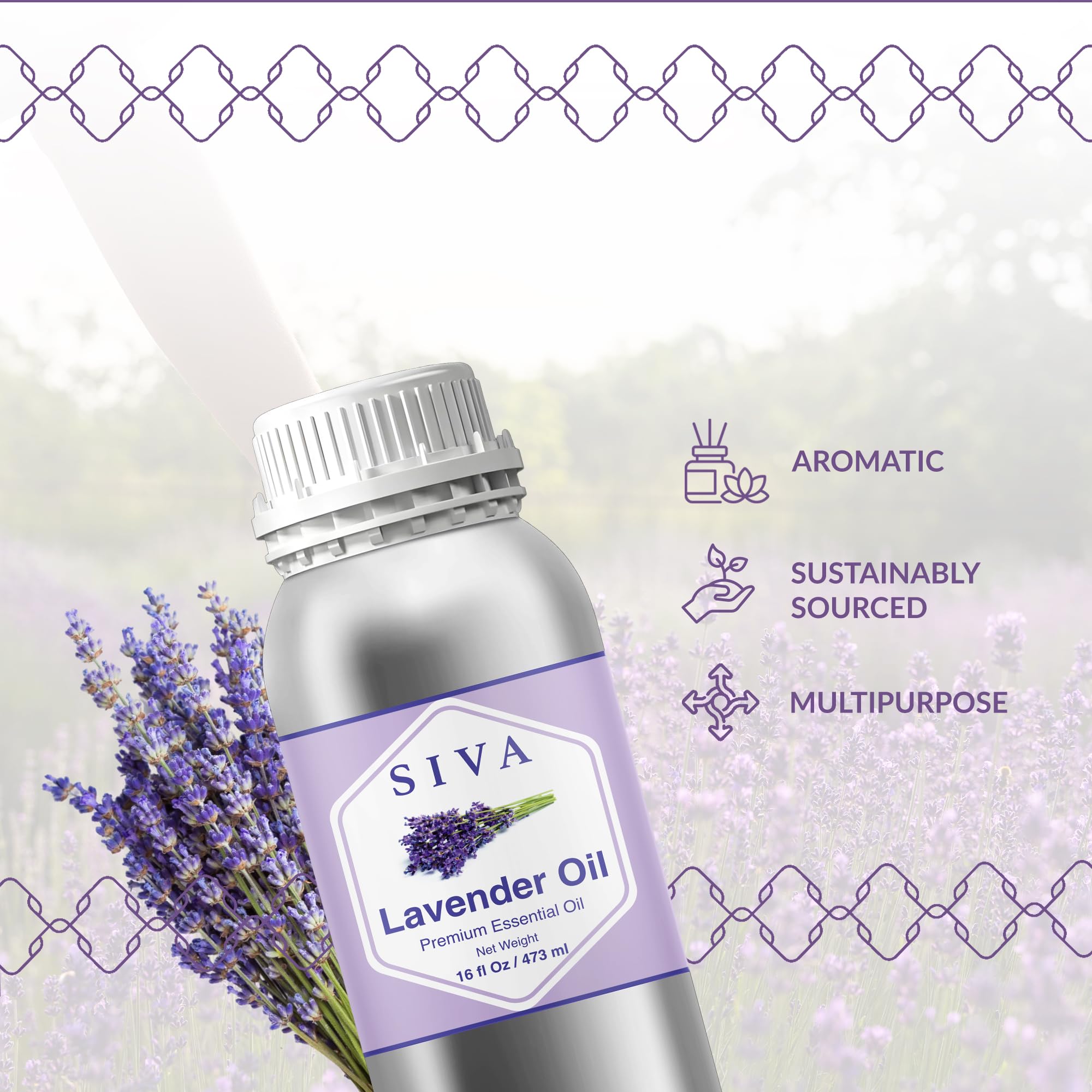 SIVA ORGANICS gota de aceite esencial destacando textura pura