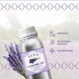 SIVA ORGANICS gota de aceite esencial destacando textura pura