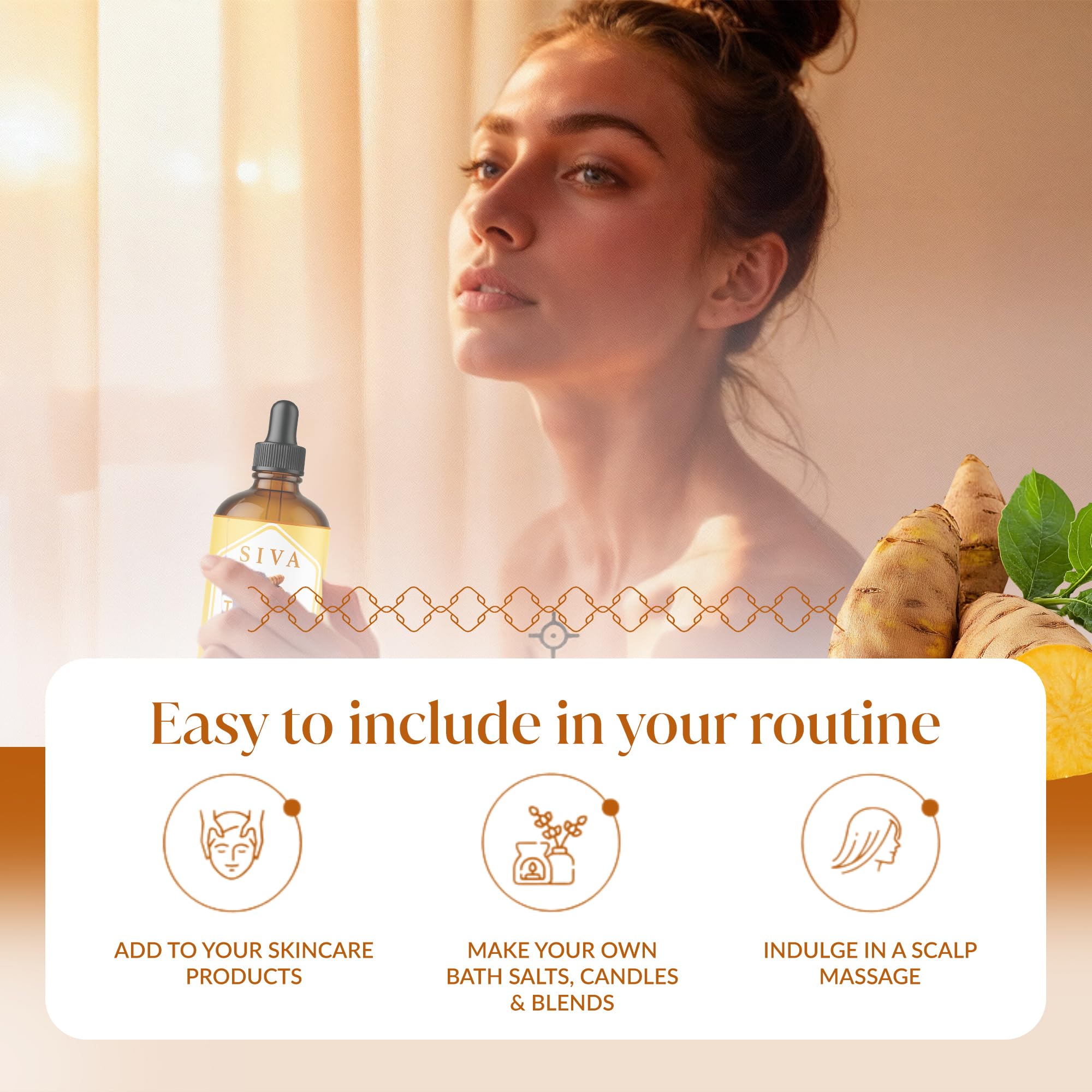 SIVA ORGANICS mezcla de aceite en mascarilla capilar para nutrición