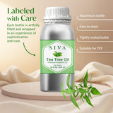 Siva Tea Tree aplicado diluido para masaje capilar y mejora de rutina