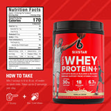 Six Star etiqueta nutricional en detalle destacando 30 g proteína