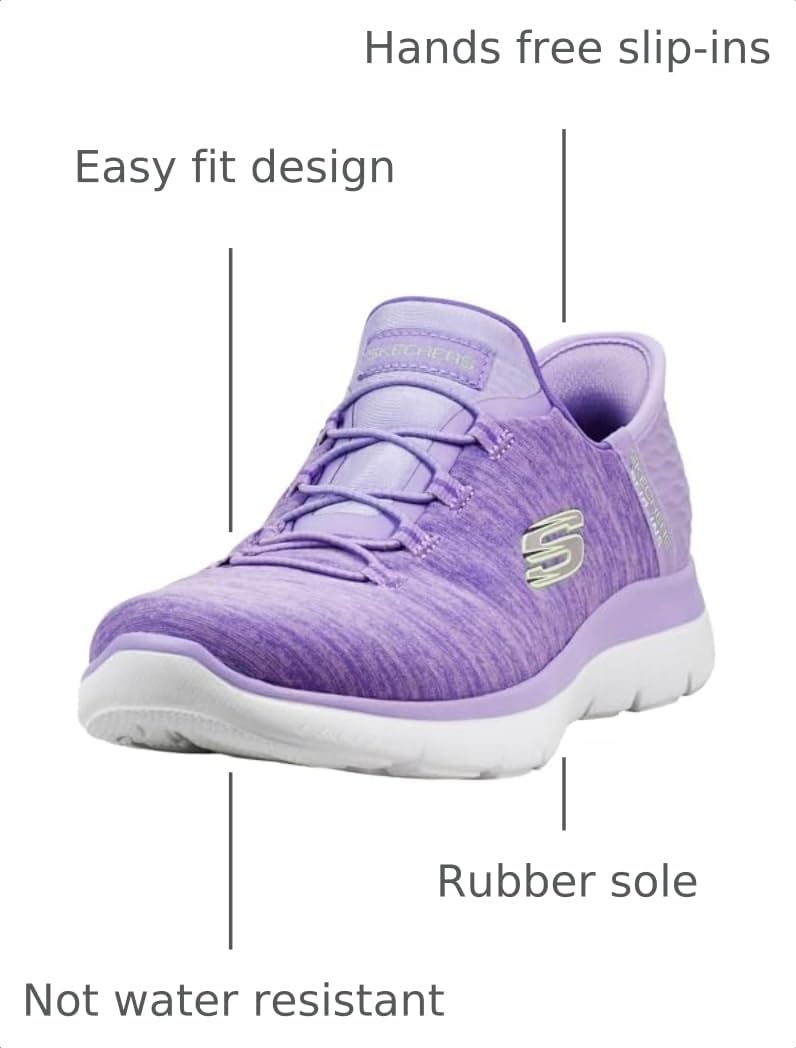 Skechers detalle del tejido jaspeado que ofrece elasticidad y confort