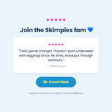 Skimpies en persona haciendo ejercicio, mantiene posición durante movimiento
