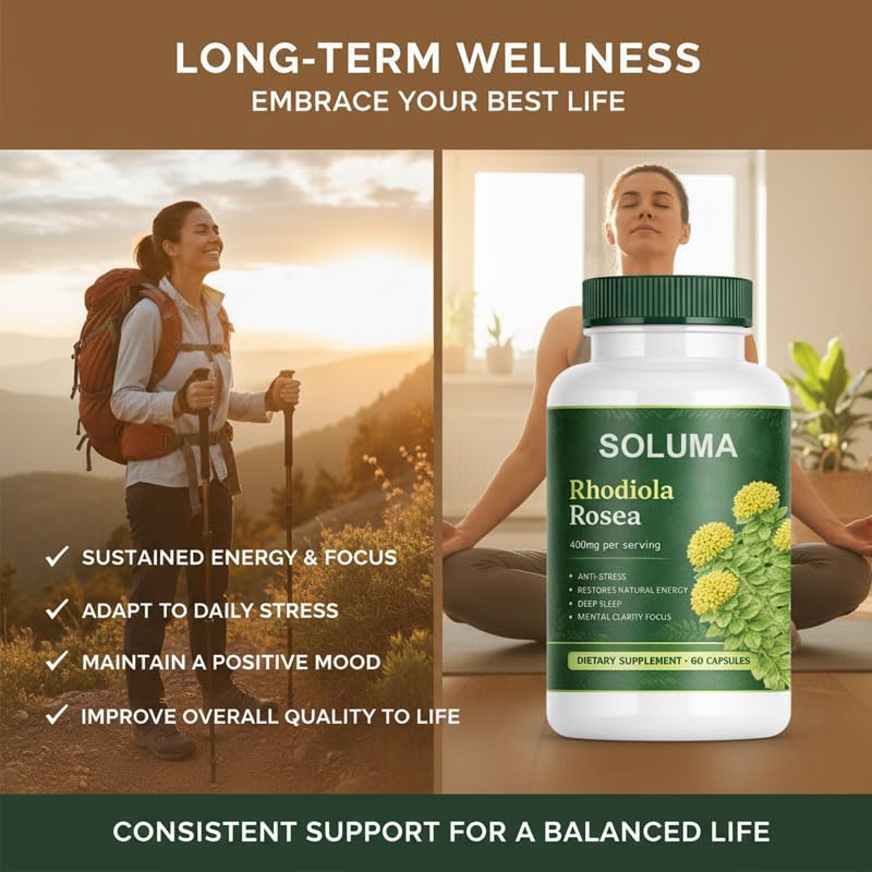 Skinclean Soluma raíz de Rhodiola Rosea resaltando origen natural y pureza