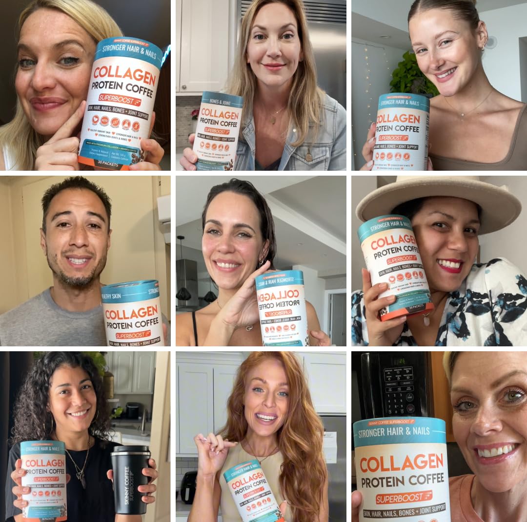 Skinny Coffee SuperBoost en desayuno saludable estilo vida que apoya digestión y piel
