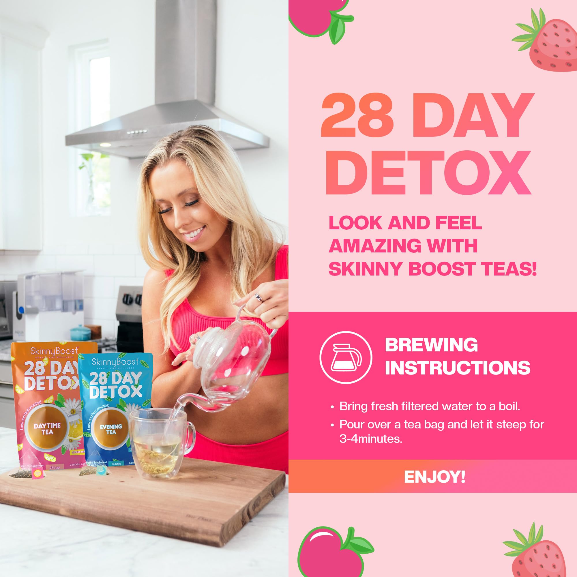 SkinnyBoost ambiente nocturno relajado que sugiere mejor digestión