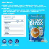 SkinnyBoost hojas secas mezcladas que resaltan ingredientes naturales