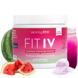 SkinnyFit frasco frontal Tropical Watermelon mostrando presentación y porciones