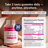 SkinnyFit gomita en mano para ver el tamaño real y la porción práctica