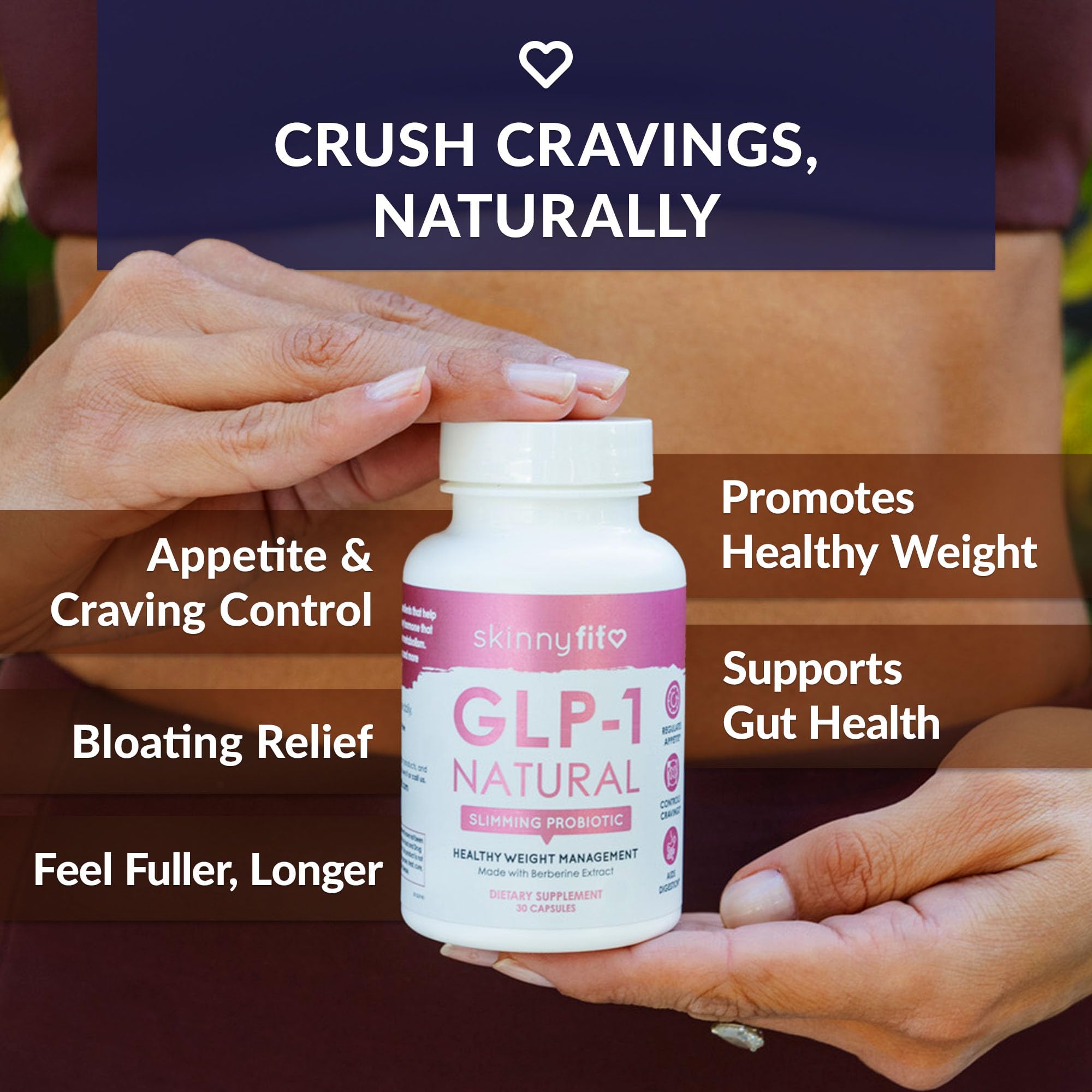 SkinnyFit polvo y textura mostrando ingredientes naturales y pureza